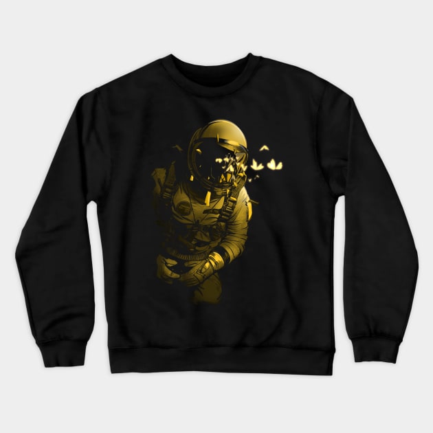 astronaut Crewneck Sweatshirt by artofkaan